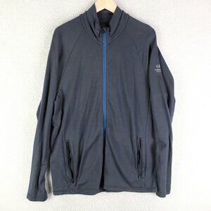 Icebreaker Jacket Mens Large Full Zip Merino Wool Lightweight Outdoors Damaged